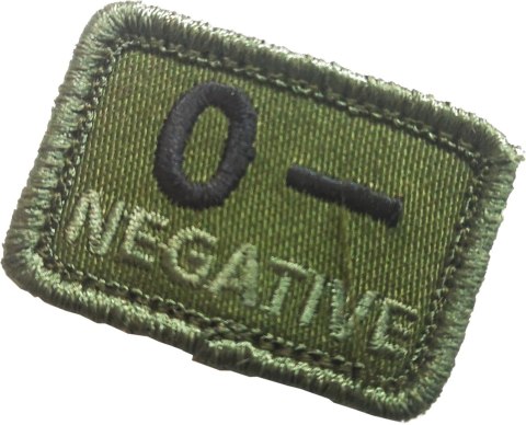 Naszywka 0- Negative