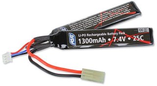 ASG Bateria AEG LiPo 7,4V 1300mAh 25C - [1+1] - 17206