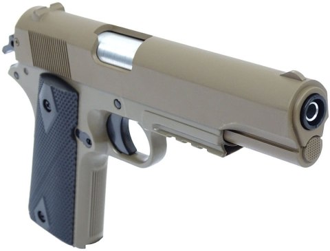 Cybergun Pistolet ASG Colt 1911A1 HPA Metal Side Tan 180126