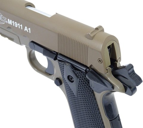 Cybergun Pistolet ASG Colt 1911A1 HPA Metal Side Tan 180126