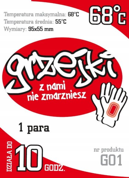 Grzejki Ogrzewacze do rąk 10 par G01