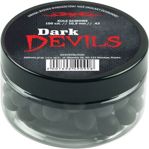 Kule gumowe RAM Dark Devils .43 100 sztuk