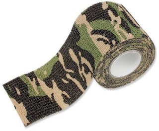 Mil-Tec Taśma maskująca 4,5m Self Adhesive Camo Tape Woodland 15933020