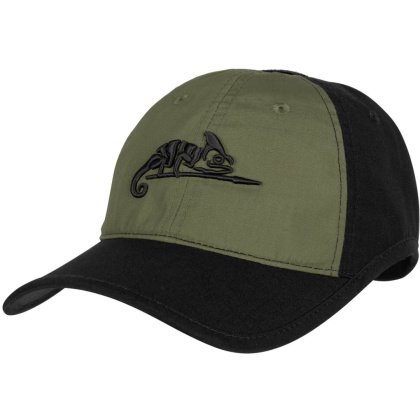 Helikon Czapka Logo Cap Black/Olive Green CZ-LGC-PR-0102B