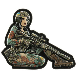 M-Tac Naszywka Tactical Girl No2 Brunet Yakuza