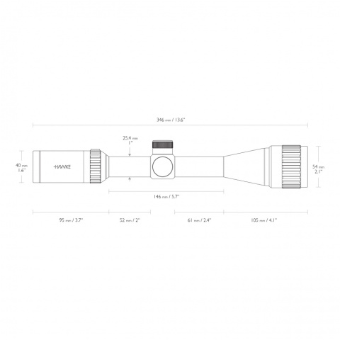 Hawke 4-12x40 AO Luneta celownicza Vantage Mil-Dot