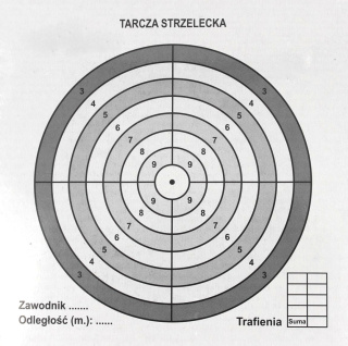 Tarcze strzeleckie sportowe 14x14 cm 100szt