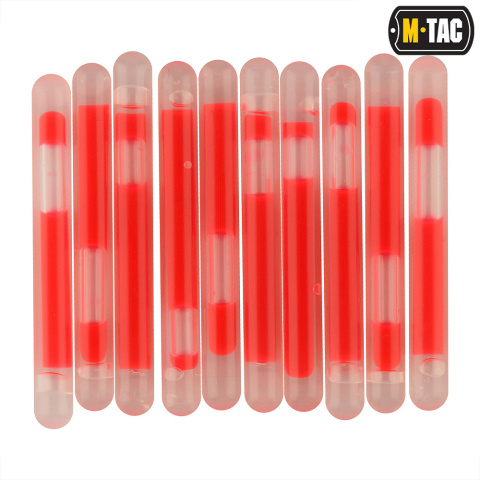 M-Tac Oświetlenie chemiczne Lightstick Mini 10szt Red