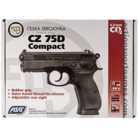 ASG CZ 75D Compact 4,5mm Pistolet Wiatrówka CO2 16086