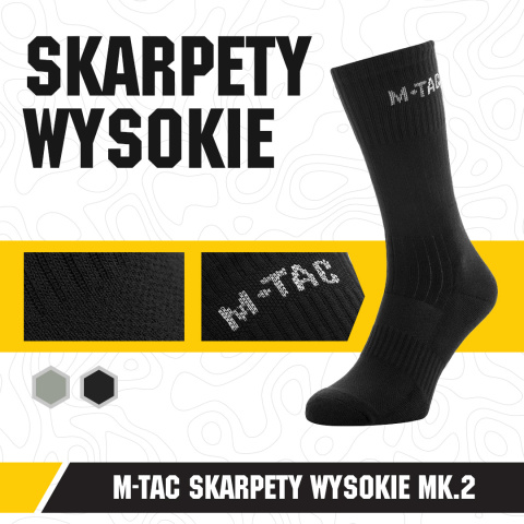 M-Tac Skarpety wysokie Mk2 Black