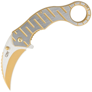 Herbertz Solingen Karambit Einhandmesser Gold 583612