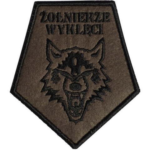 Haasta Naszywka Żołnierze Wyklęci Wilk 10x9cm