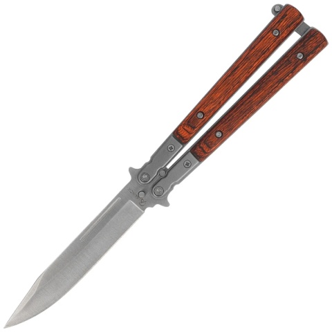 Martinez Albainox Red Micarta Satin Nóż motylkowy 02071