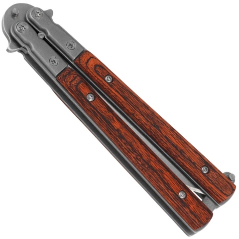 Martinez Albainox Red Micarta Satin Nóż motylkowy 02071
