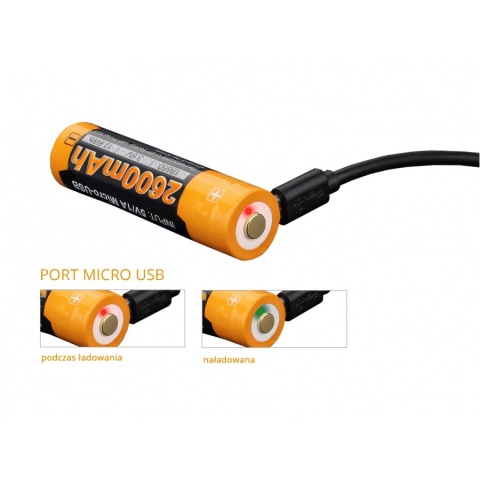 Fenix Akumulator USB ARB-L18U 18650 2600mAh 3,6V