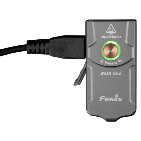 Fenix E03R V2.0 Szara Latarka akumulatorowa LED 500lm