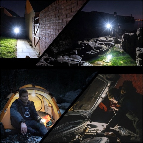 Fenix E03R V2.0 Szara Latarka akumulatorowa LED 500lm