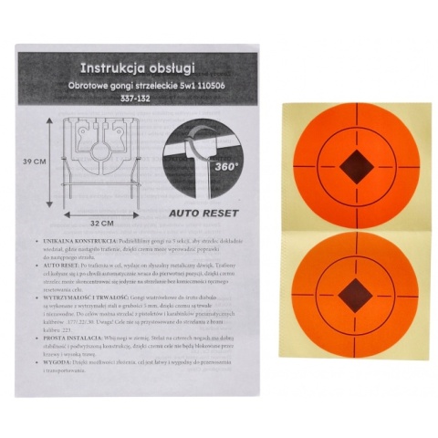 RazorGun Obrotowe gongi strzeleckie 5w1
