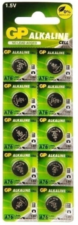 GP LR44 1,5V Bateria A76 AG13