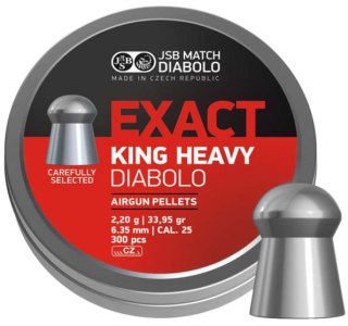 JSB Diabolo Śrut Exact King Heavy 6,35mm 2,20g 300szt