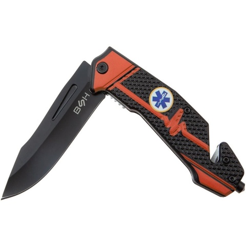 BSH Adventure Nóż ratowniczy, sprężynowy N-380B