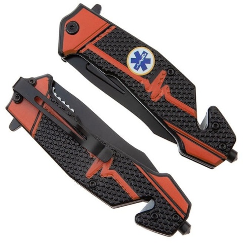 BSH Adventure Nóż ratowniczy, sprężynowy N-380B