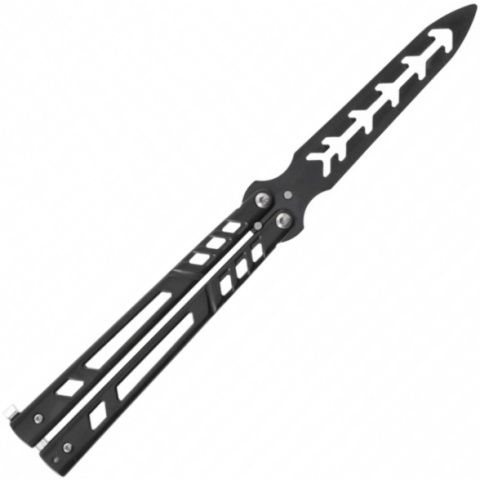 Joker JKR704 Nóż motylkowy treningowy czarny