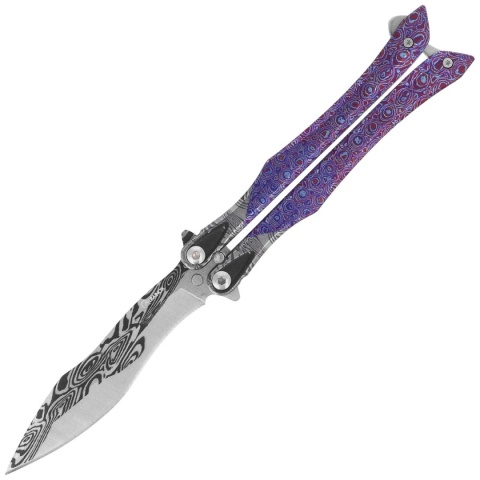 Martinez Albainox 3D Purple Steel Nóż motylkowy 02256