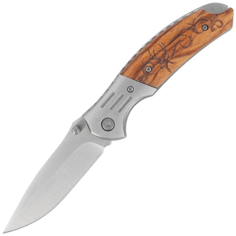 Martinez Albainox Hunting Deer Zebra 18518GR4210 Nóż składany