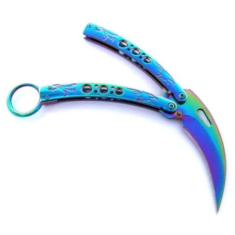 BSH Adventure Nóż motylkowy karambit N-499B