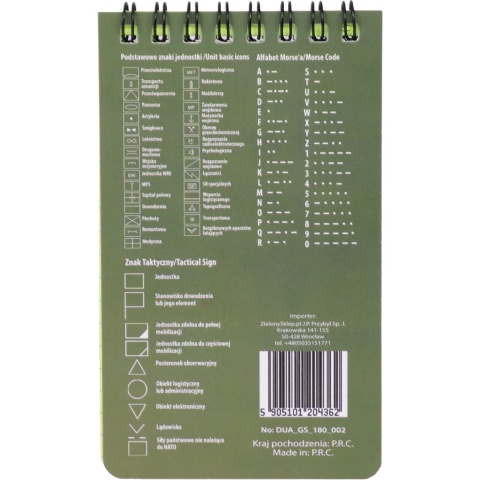 Dominator Notes wodoodporny, notatnik 7,5x3cm