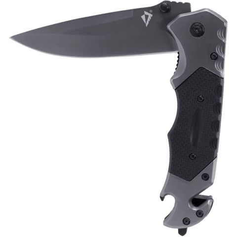 Dominator Nóż ratowniczy Szaro-czarny