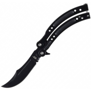 Joker JKR537 Nóż motylkowy Czarny