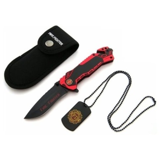 Martinez Albainox Nóż ratowniczy + nieśmiertelnik 19431 N-384F