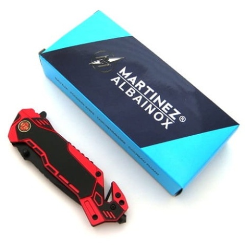 Martinez Albainox Nóż ratowniczy + nieśmiertelnik 19431 N-384F