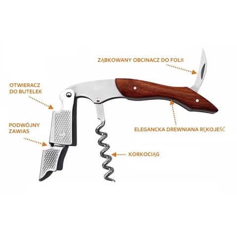 BSH Adventure Otwieracz do wina, korkociąg CEZ-5