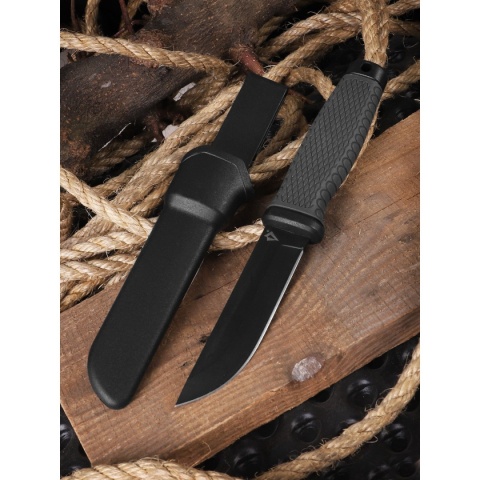 Dominator Nóż Ghost Cutter z kaburą Czarno-szary