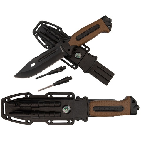 Hastaa Nóż taktyczny Krzesiwo + ostrzałka 10-HS-251