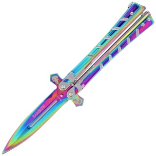 Martinez Albainox Skull Rainbow Nóż motylkowy 02223