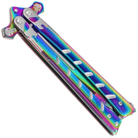 Martinez Albainox Skull Rainbow Nóż motylkowy 02223