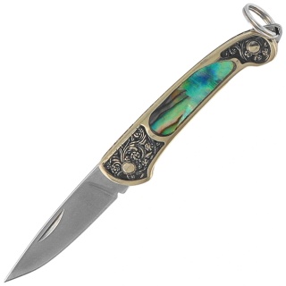 Third Nóż sladany Habitat Miniatura Brass/Abalone N89-7