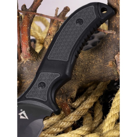 Dominator Nóż Spec Hunter z kaburą Czarno-szary