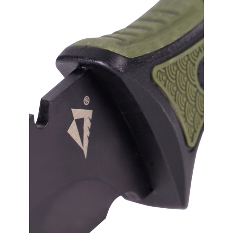 Dominator Nóż Spec Hunter z kaburą Czarno-zielony