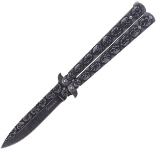 Martinez Albainox Balisong Skull Stone Nóż motylkowy 02184