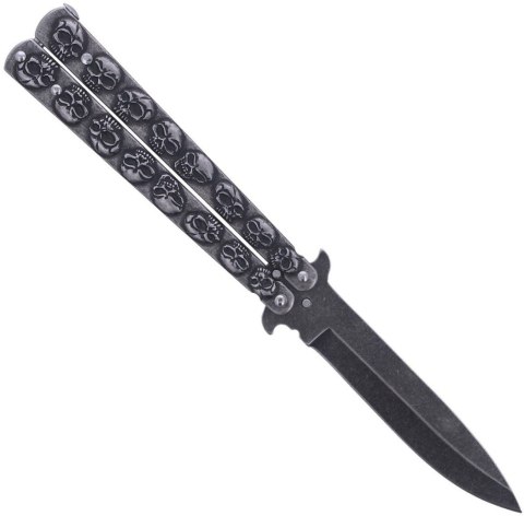 Martinez Albainox Balisong Skull Stone Nóż motylkowy 02184