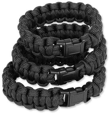 Mil Tec Bransoletka Survivalowa Black 16370102