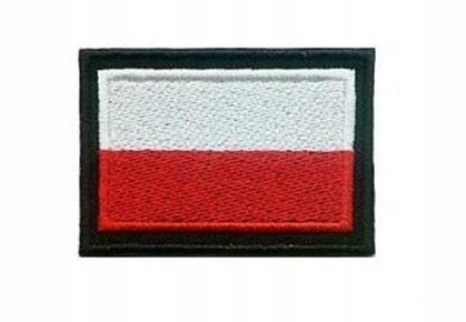 Naszywka Flaga Polski Rzep Velcro 5,5x3,5cm