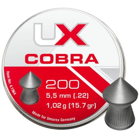 Umarex Śrut Diabolo Cobra Pointed Ribbed 5,5mm 200szt
