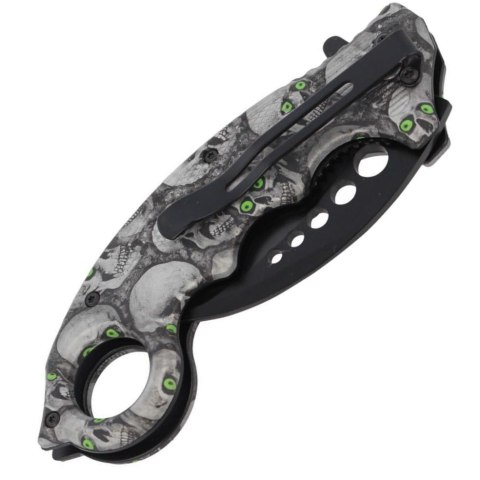 Herbertz Solingen Skulls Design 73mm Nóż karambit 572413