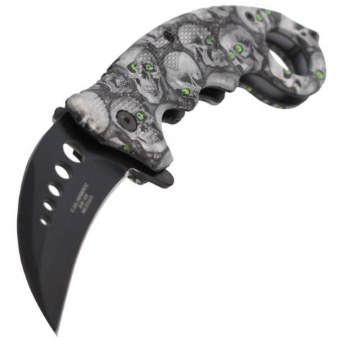 Herbertz Solingen Skulls Design 73mm Nóż karambit 572413